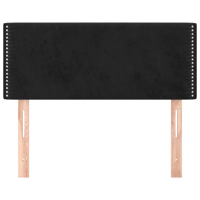 Casa si Gradina - Mobilier - Paturi si accesorii - Accesorii paturi - Tablie de pat, negru, 90x5x78/88 cm, catifea - Infinity.ro