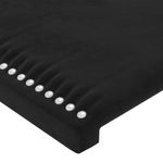 Casa si Gradina - Mobilier - Paturi si accesorii - Accesorii paturi - Tablie de pat, negru, 90x5x78/88 cm, catifea - Infinity.ro