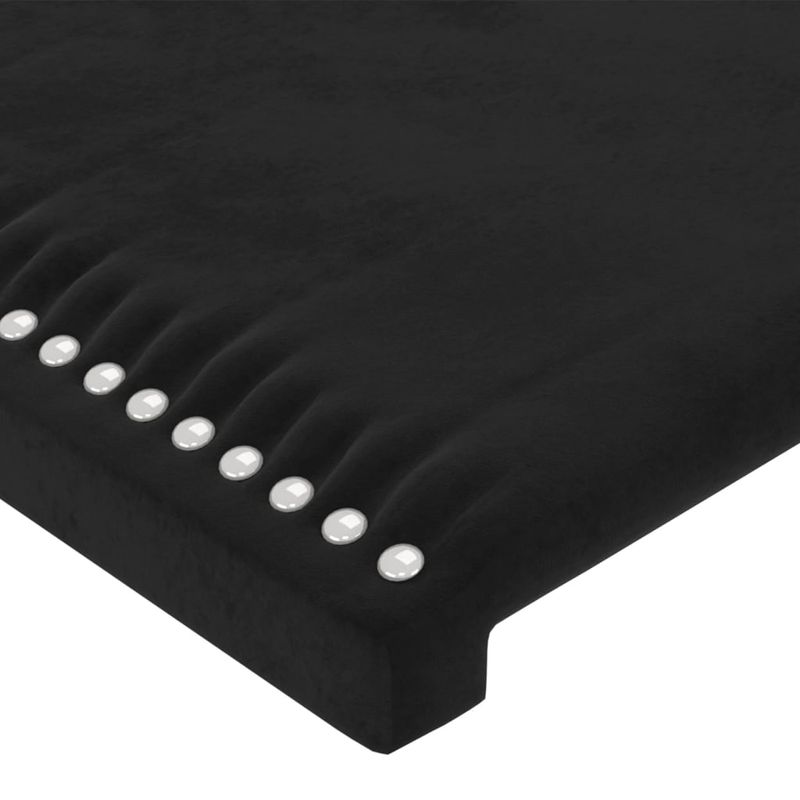 Casa si Gradina - Mobilier - Paturi si accesorii - Accesorii paturi - Tablie de pat, negru, 90x5x78/88 cm, catifea - Infinity.ro