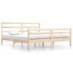Casa si Gradina - Mobilier - Paturi si accesorii - Paturi - Cadru de pat mic single, 200x200 cm, lemn masiv de pin - Infinity.ro