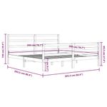 Casa si Gradina - Mobilier - Paturi si accesorii - Paturi - Cadru de pat mic single, 200x200 cm, lemn masiv de pin - Infinity.ro