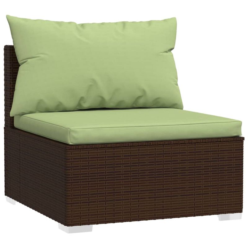 Casa si Gradina - Gradina si terasa - Mobilier exterior - Seturi mobila gradina - Set mobilier de gradina cu perne, 10 piese, maro, poliratan - Infinity.ro