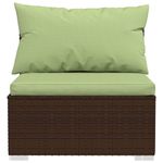 Casa si Gradina - Gradina si terasa - Mobilier exterior - Seturi mobila gradina - Set mobilier de gradina cu perne, 10 piese, maro, poliratan - Infinity.ro