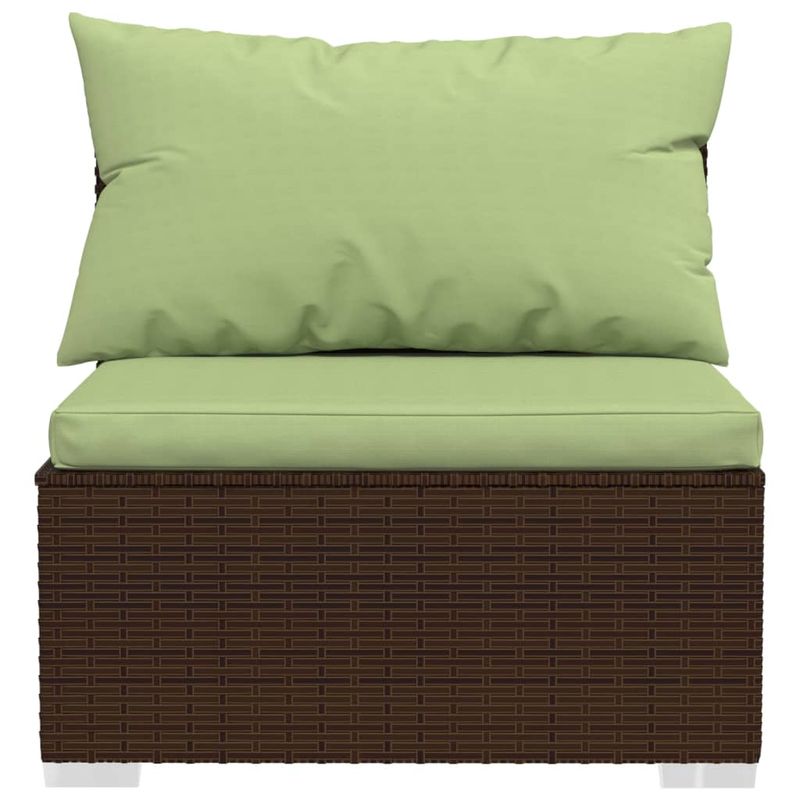 Casa si Gradina - Gradina si terasa - Mobilier exterior - Seturi mobila gradina - Set mobilier de gradina cu perne, 10 piese, maro, poliratan - Infinity.ro