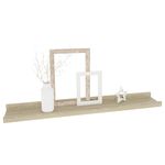 Casa si Gradina - Mobilier - Biblioteci si rafturi - Rafturi - Rafturi de perete, 4 buc., stejar sonoma, 60x9x3 cm - Infinity.ro