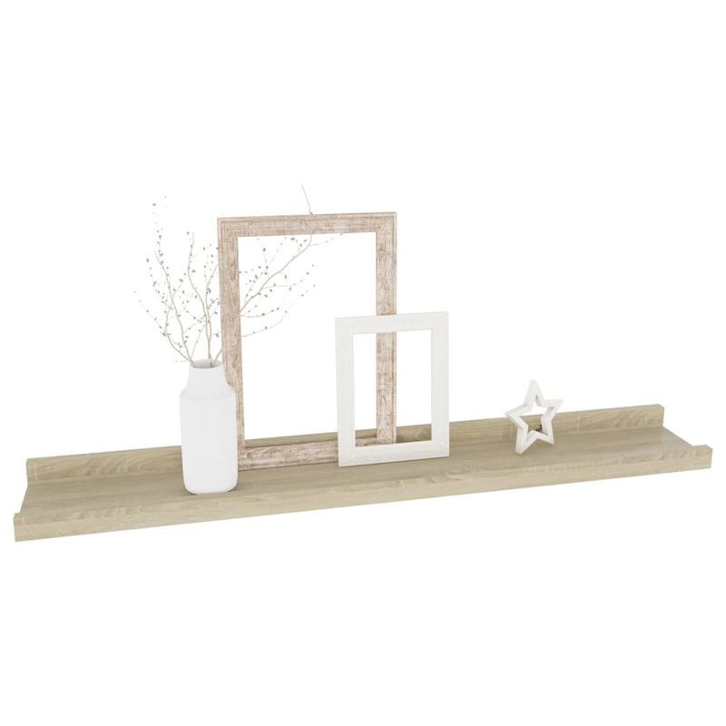 Casa si Gradina - Mobilier - Biblioteci si rafturi - Rafturi - Rafturi de perete, 4 buc., stejar sonoma, 60x9x3 cm - Infinity.ro