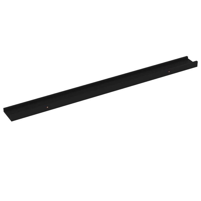 Casa si Gradina - Mobilier - Biblioteci si rafturi - Rafturi - Rafturi de perete, 4 buc., negru, 100x9x3 cm - Infinity.ro