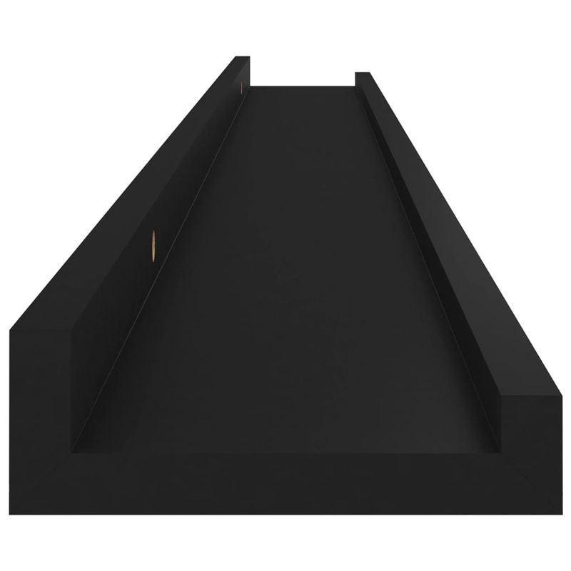 Casa si Gradina - Mobilier - Biblioteci si rafturi - Rafturi - Rafturi de perete, 4 buc., negru, 100x9x3 cm - Infinity.ro