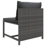Casa si Gradina - Gradina si terasa - Mobilier exterior - Seturi mobila gradina - Set mobilier de gradina cu perne, 6 piese, gri, poliratan - Infinity.ro