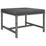 Casa si Gradina - Gradina si terasa - Mobilier exterior - Seturi mobila gradina - Set mobilier de gradina cu perne, 6 piese, gri, poliratan - Infinity.ro