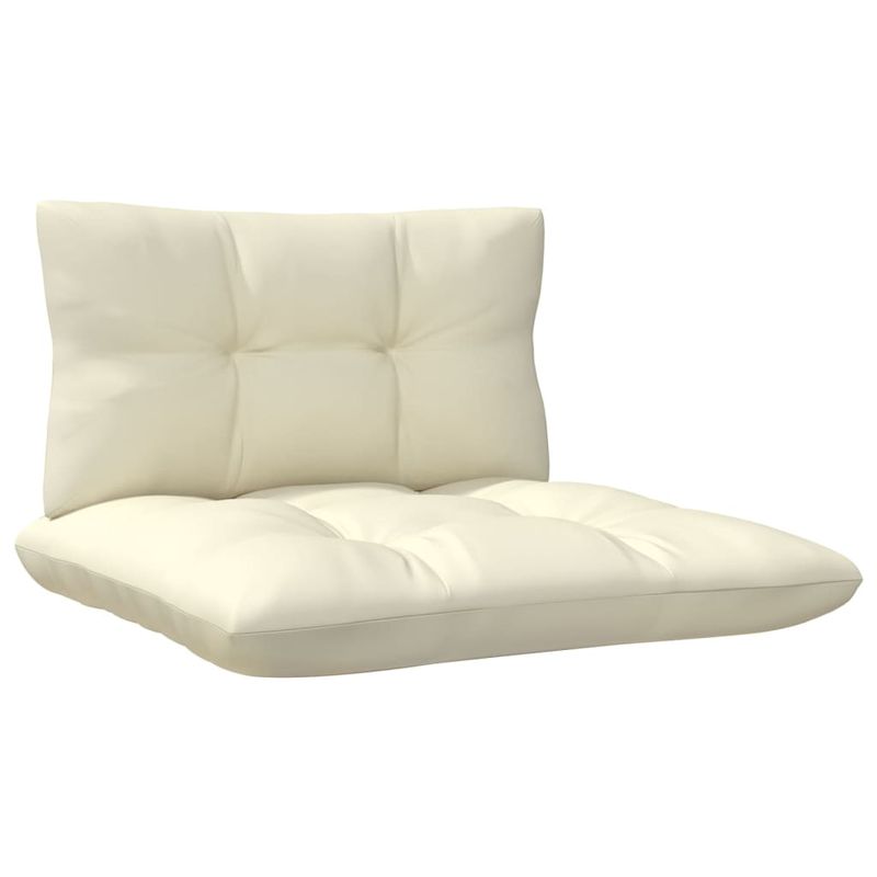 Casa si Gradina - Gradina si terasa - Mobilier exterior - Canapele si fotolii gradina - Canapea coltar de gradina cu perne, cu perne crem, lemn masiv pin, model canapea cu 2 locuri - Infinity.ro