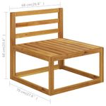 Casa si Gradina - Gradina si terasa - Mobilier exterior - Seturi mobila gradina - Set mobilier gradina cu perne, 6 piese, crem, lemn masiv acacia, model 4x colț + mijloc + masă - Infinity.ro