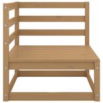 Casa si Gradina - Gradina si terasa - Mobilier exterior - Canapele si fotolii gradina - Canapea coltar de gradina cu perne, maro miere lemn masiv pin, model canapea de colț + suport pentru picioare - Infinity.ro