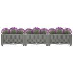 Casa si Gradina - Gradinarit si plante - Plante si ghivece - Ghivece si suporturi - Strat inaltat, 120x40x23 cm, polipropilena, gri deschis - Infinity.ro