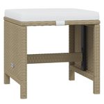 Casa si Gradina - Gradina si terasa - Mobilier exterior - Seturi mobila gradina - Set mobilier de exterior cu perne, 19 piese, poliratan, bej și maro, model cu suport de picioare, număr de articole 18 - Infinity.ro
