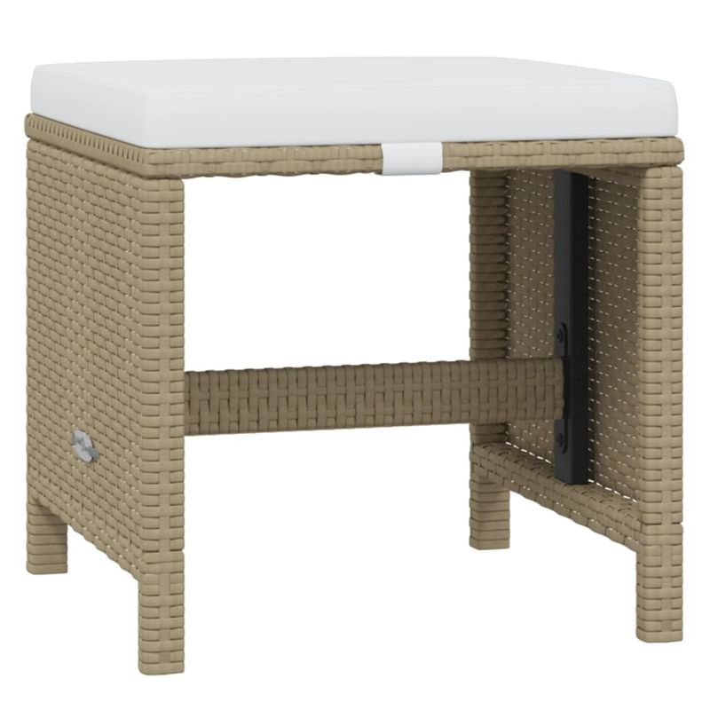 Casa si Gradina - Gradina si terasa - Mobilier exterior - Seturi mobila gradina - Set mobilier de exterior cu perne, 19 piese, poliratan, bej și maro, model cu suport de picioare, număr de articole 18 - Infinity.ro