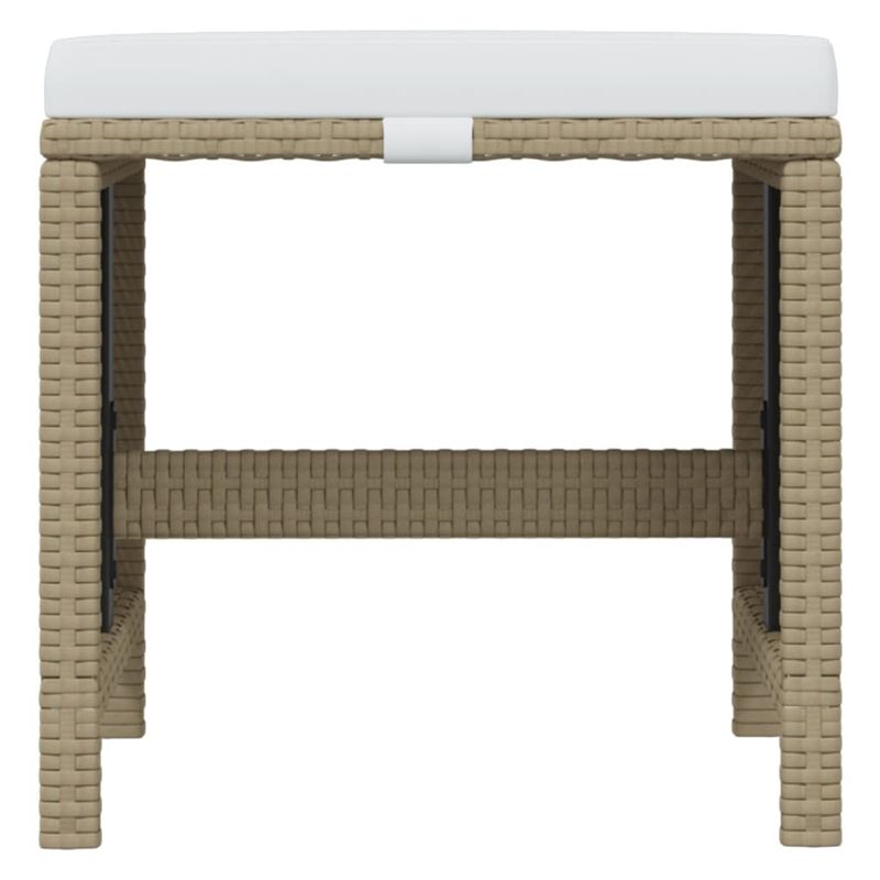 Casa si Gradina - Gradina si terasa - Mobilier exterior - Seturi mobila gradina - Set mobilier de exterior cu perne, 19 piese, poliratan, bej și maro, model cu suport de picioare, număr de articole 18 - Infinity.ro