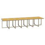 Casa si Gradina - Gradina si terasa - Mobilier exterior - Seturi mobila gradina - Set mobilier de exterior cu perne, 19 piese, poliratan, bej și maro, model cu suport de picioare, număr de articole 18 - Infinity.ro
