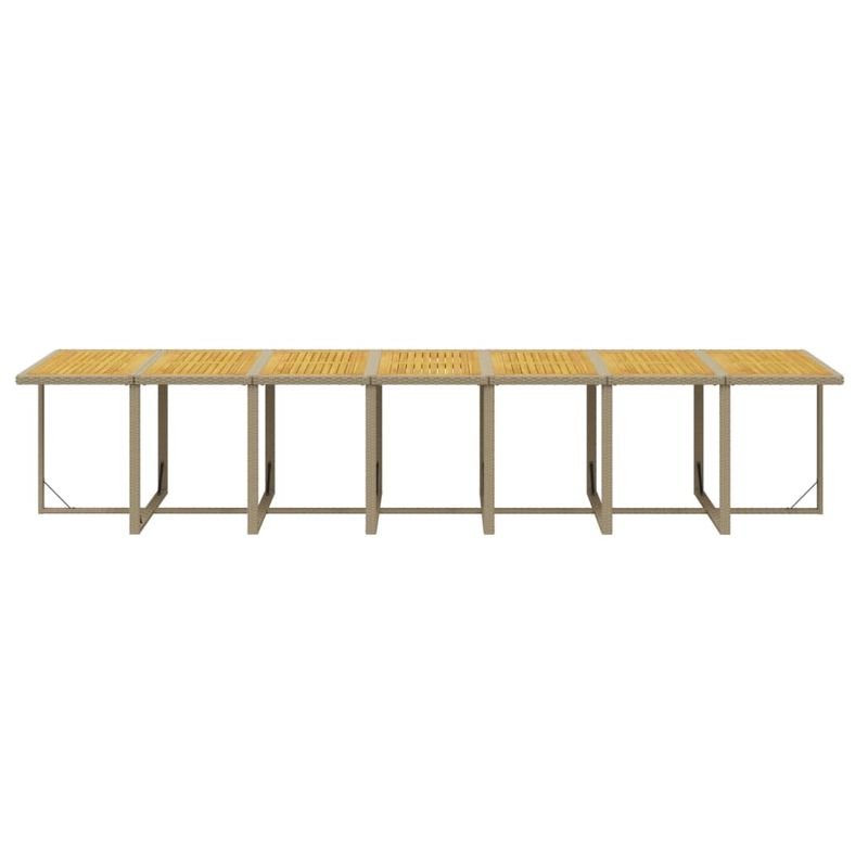 Casa si Gradina - Gradina si terasa - Mobilier exterior - Seturi mobila gradina - Set mobilier de exterior cu perne, 19 piese, poliratan, bej și maro, model cu suport de picioare, număr de articole 18 - Infinity.ro