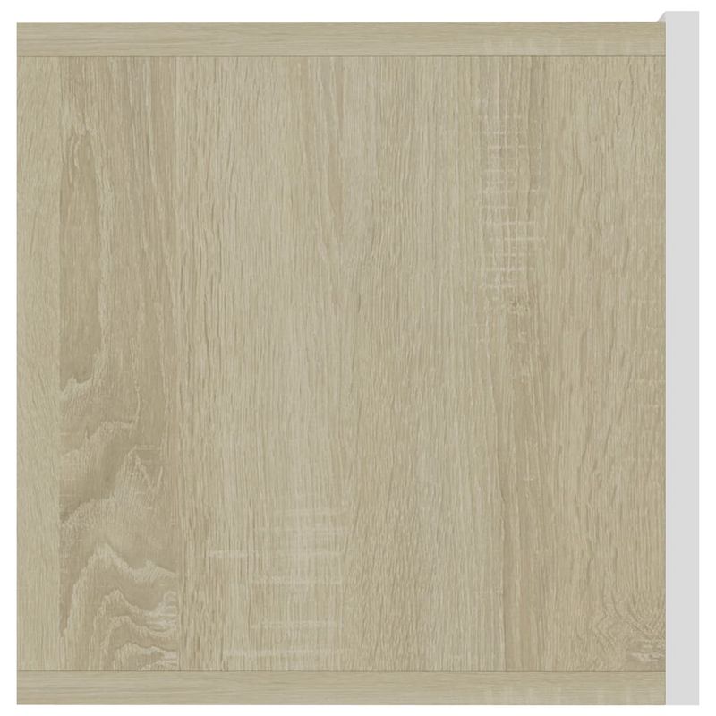 Casa si Gradina - Mobilier - Comode si corpuri - Comode - Comoda TV, alb si stejar Sonoma, 120 x 30 x 30 cm, PAL - Infinity.ro