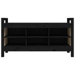 Casa si Gradina - Mobilier - Canapele si coltare - Banchete - Banca de hol, negru, 110x40x60 cm, lemn masiv de pin - Infinity.ro