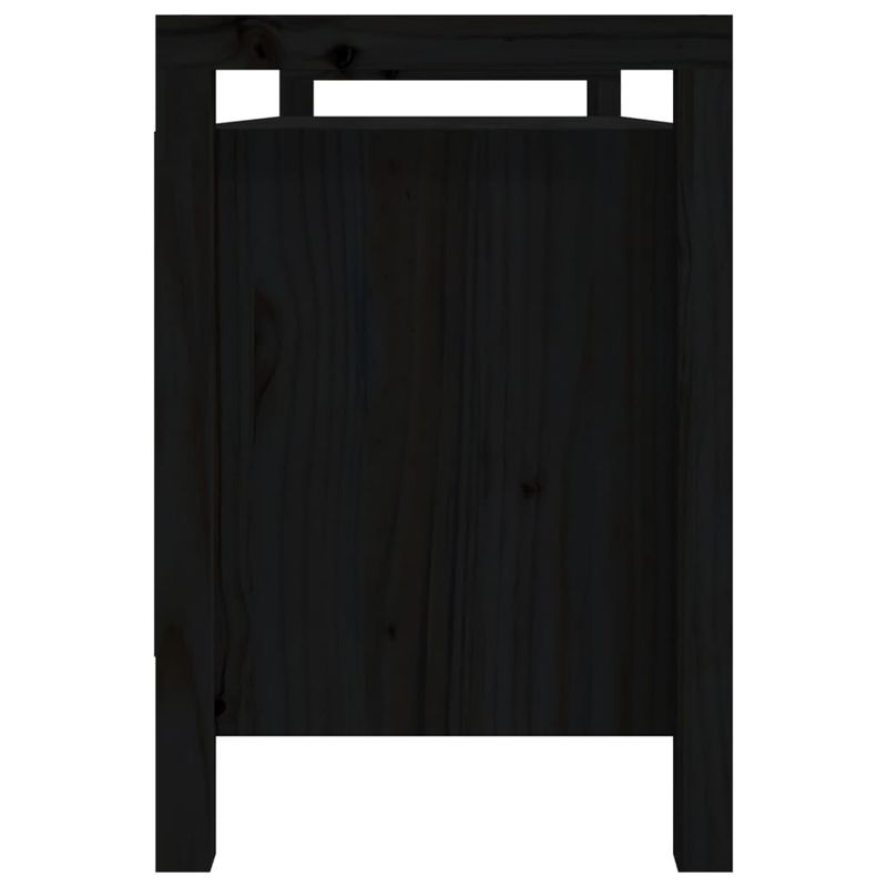 Casa si Gradina - Mobilier - Canapele si coltare - Banchete - Banca de hol, negru, 110x40x60 cm, lemn masiv de pin - Infinity.ro