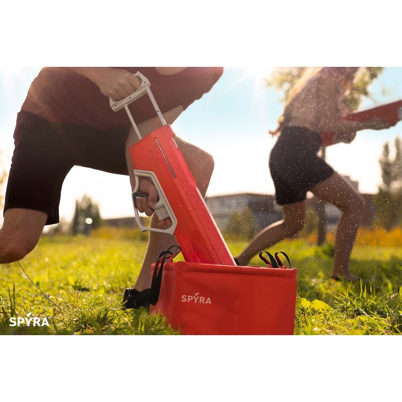 Sport si Outdoor/Accesorii si echipamente sportive/Sporturi de precizie - SpyraLX, rosu, pusca cu apa, tragere rapida si puternica, incarcare manuala, 14+ ani - Infinity.ro