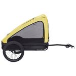 Petshop - Accesorii petshop - Culcusuri si custi - Genti si articole transport - Remorca de bicicleta pentru animale de companie, galben & negru - Infinity.ro