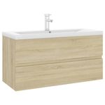 Casa si Gradina - Mobilier - Mobilier baie - Comode baie - Dulap cu chiuveta incorporata, stejar sonoma, lemn prelucrat - Infinity.ro