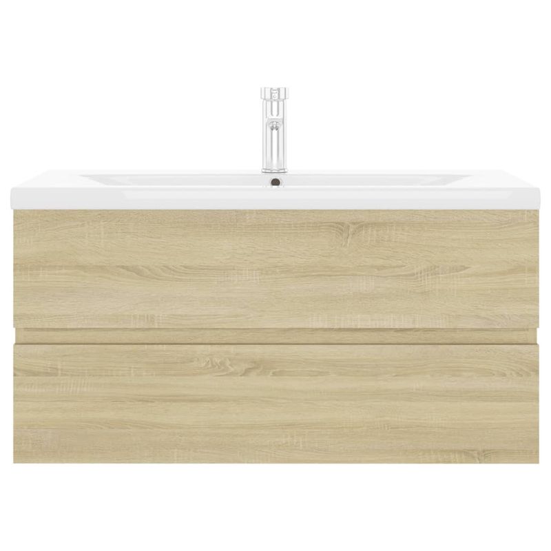 Casa si Gradina - Mobilier - Mobilier baie - Comode baie - Dulap cu chiuveta incorporata, stejar sonoma, lemn prelucrat - Infinity.ro