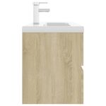 Casa si Gradina - Mobilier - Mobilier baie - Comode baie - Dulap cu chiuveta incorporata, stejar sonoma, lemn prelucrat - Infinity.ro