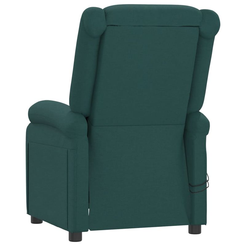 Ingrijire personala si Cosmetice - Sanatate si wellness - Articole wellness - Fotolii de masaj - Fotoliu de masaj electric, verde inchis, material textil - Infinity.ro