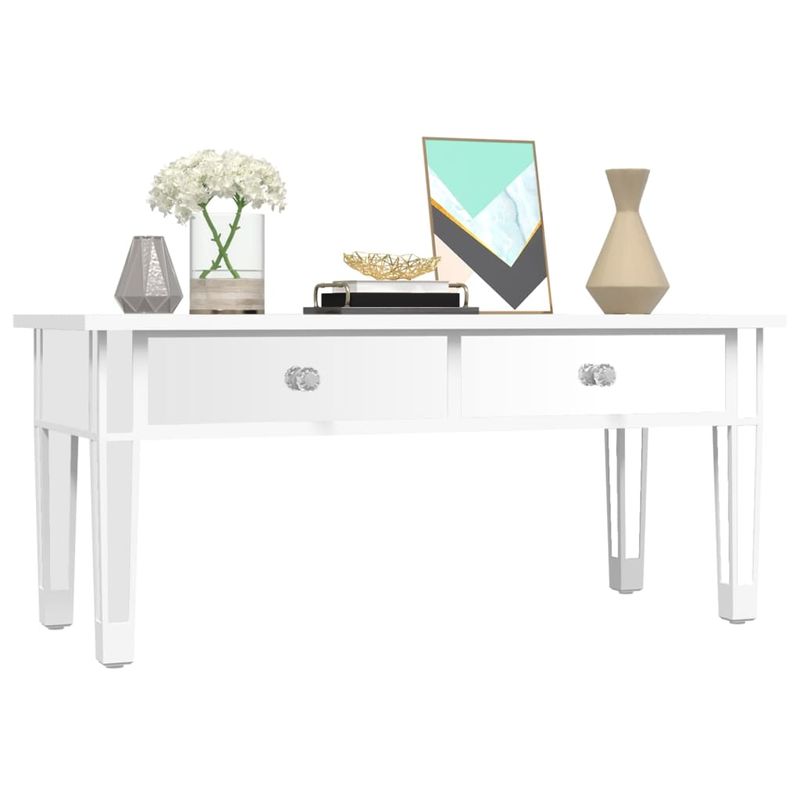 Casa si Gradina - Mobilier - Mese si birouri - Masute de cafea - Masuta de cafea cu oglinda 106x45x45 cm lemn compozit si sticla - Infinity.ro
