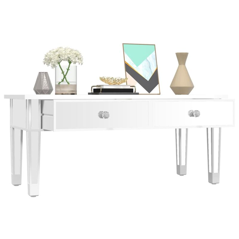 Casa si Gradina - Mobilier - Mese si birouri - Masute de cafea - Masuta de cafea cu oglinda 106x45x45 cm lemn compozit si sticla - Infinity.ro
