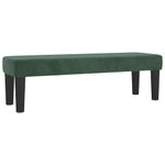 Casa si Gradina - Mobilier - Canapele si coltare - Banchete - Banca, verde inchis, 100x30x30 cm, catifea - Infinity.ro