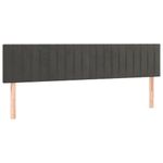 Casa si Gradina - Mobilier - Paturi si accesorii - Paturi - Pat box spring cu saltea, gri inchis, 160x200 cm, catifea - Infinity.ro