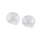 Casa si Gradina - Sanitare - Suporturi si accesorii baie - Suporturi baie - Set 2 carlige din silicon cu ventuza Crisalida, diametru 6 cm, Transparent - Infinity.ro