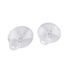 Casa si Gradina - Sanitare - Suporturi si accesorii baie - Suporturi baie - Set 2 carlige din silicon cu ventuza Crisalida, diametru 6 cm, Transparent - Infinity.ro