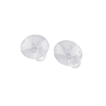 Casa si Gradina - Sanitare - Suporturi si accesorii baie - Suporturi baie - Set 2 carlige din silicon cu ventuza Crisalida, diametru 6 cm, Transparent - Infinity.ro
