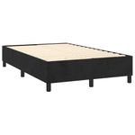 Casa si Gradina - Mobilier - Paturi si accesorii - Paturi - Pat box spring cu saltea, negru, 120x200 cm, catifea - Infinity.ro