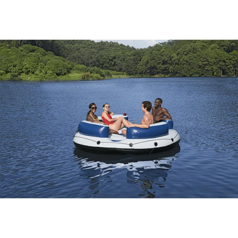 Jucarii, Copii si Bebe - Jucarii si jocuri - Jucarii de exterior - Saltele si mingi pentru plaja - Bestway Insula plutitoare Hydro-Force, 239x63,5 cm - Infinity.ro