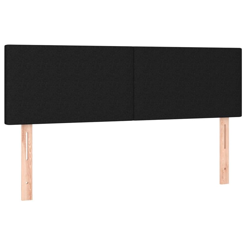 Casa si Gradina - Mobilier - Paturi si accesorii - Paturi - Pat box spring cu saltea, negru, 140x200 cm, textil - Infinity.ro