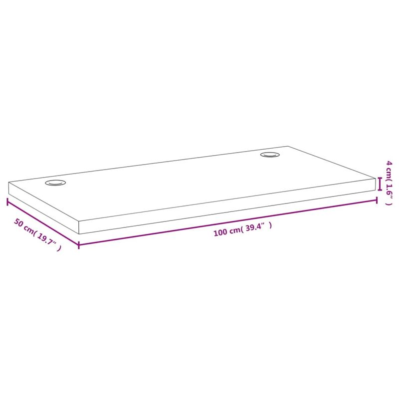 Casa si Gradina - Mobilier - Feronerie si accesorii mobila - Blat de birou, 100x50x4 cm, bambus, model drept - Infinity.ro