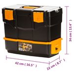 Casa si Gradina - Constructii - Depozitare, transport si protectie - Organizatoare si cutii scule - Cutie de scule, 420x220x340 mm, PP - Infinity.ro