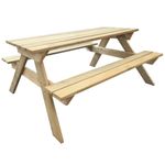 Casa si Gradina - Gradina si terasa - Mobilier exterior - Mese gradina - Masa de picnic, 150 x 135 x 71,5 cm, lemn - Infinity.ro