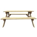 Casa si Gradina - Gradina si terasa - Mobilier exterior - Mese gradina - Masa de picnic, 150 x 135 x 71,5 cm, lemn - Infinity.ro