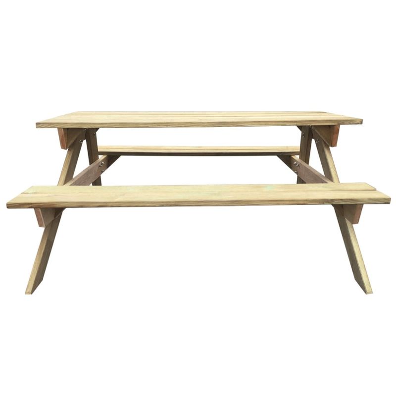 Casa si Gradina - Gradina si terasa - Mobilier exterior - Mese gradina - Masa de picnic, 150 x 135 x 71,5 cm, lemn - Infinity.ro