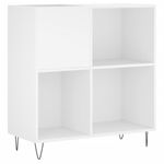 Casa si Gradina - Mobilier - Dulapuri si sifoniere - Dulapuri - Dulap pentru discuri, alb, 84,5x38x89 cm, lemn compozit - Infinity.ro