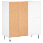 Casa si Gradina - Mobilier - Dulapuri si sifoniere - Dulapuri - Dulap pentru discuri, alb, 84,5x38x89 cm, lemn compozit - Infinity.ro