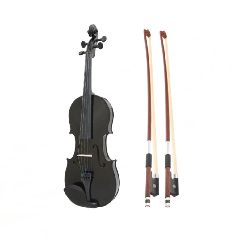 TV, Audio-Video si Foto - Instrumente muzicale - Instrumente clasice - Vioara clasica, lemn, marime 3/4 IdeallStore®, doua arcusuri, neagra, toc inclus - Infinity.ro